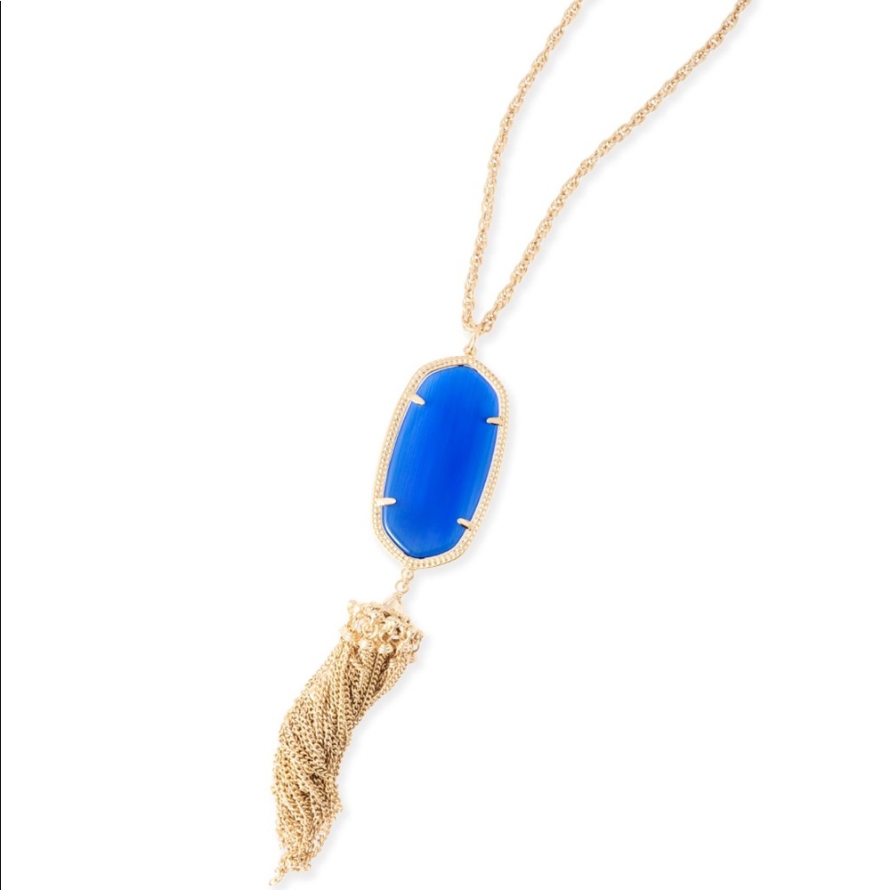 Kendra Scott Rayne Necklace in Cobalt Cat’s Eye